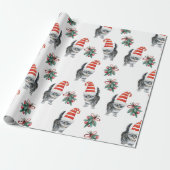 Niedliche Weihnachtskatzen Musterverpackungspapier Geschenkpapier (Ungerollt)