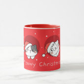 Niedliche Weihnachtskatzen Tasse (Zentrum)