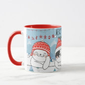 Niedliche Weihnachtskatzen Tasse (Links)