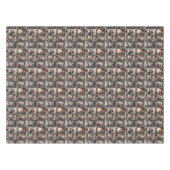 niedliche Weihnachtskatzen Wintertiere rustikal Tischdecke (Vorderseite (Horizontal))