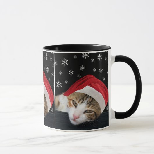Niedliche WeihnachtskatzenTasse Tasse (Rechts)