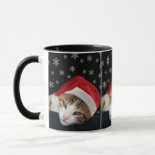 Niedliche WeihnachtskatzenTasse Tasse (Links)