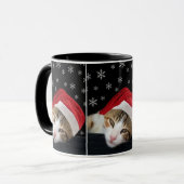 Niedliche WeihnachtskatzenTasse Tasse (Vorderseite Links)