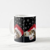 Niedliche WeihnachtskatzenTasse Tasse (Vorderseite Links)