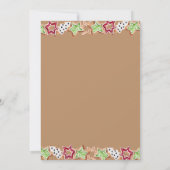 Niedliche Weihnachtskekse Feiertagskarte (Rückseite)