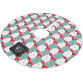 Niedliche Weihnachtskekse Sprinkle Dot Family Ursp Polyester Weihnachtsbaumdecke (Schrägansicht)