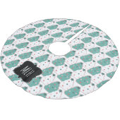 Niedliche Weihnachtskekse Sprinkle Dot Family Ursp Polyester Weihnachtsbaumdecke (Schrägansicht)