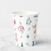 Niedliche Weihnachtskids-Feiertag Pappbecher (Links)