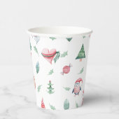 Niedliche Weihnachtskids-Feiertag Pappbecher (Rechts)