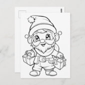 Niedliche Weihnachtskinder Postkarte (Vorne/Hinten)