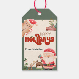 Niedliche Weihnachtskinder Weihnachtsfeier Geschenkanhänger