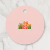 Niedliche Weihnachtskinder Weihnachtsfeier Geschenkanhänger (Rückseite)