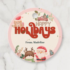 Niedliche Weihnachtskinder Weihnachtsfeier Geschenkanhänger