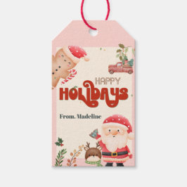 Niedliche Weihnachtskinder Weihnachtsfeier Geschenkanhänger