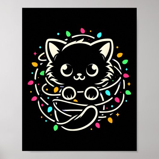 Niedliche Weihnachtskite Weihnachtsfest Weihnachte Poster (Vorne)