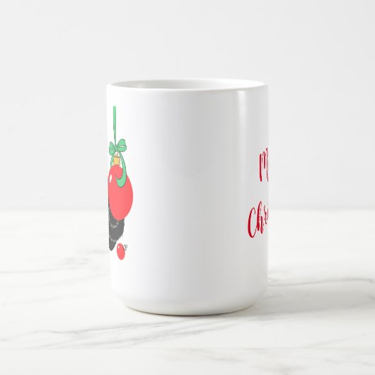 Niedliche Weihnachtskitte Kaffeetasse (Mittel)