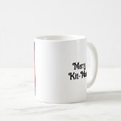 Niedliche Weihnachtskitte | Merry Kit-Mas Kaffeetasse (VorderseiteRechts)