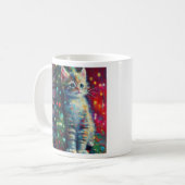 Niedliche Weihnachtskitte | Merry Kit-Mas Kaffeetasse (Vorderseite Links)