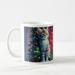 Niedliche Weihnachtskitte   Merry Kit-Mas Kaffeetasse