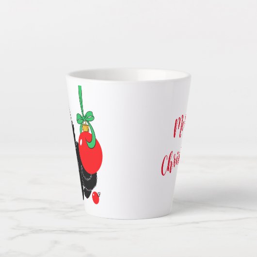 Niedliche Weihnachtskitte Milchtasse (Vorderseite)