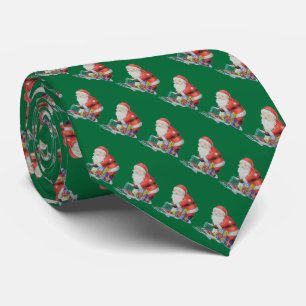 Niedliche Weihnachtsklausel mit Weihnachtsauflagen Krawatte