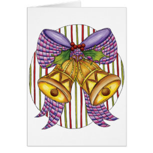 Niedliche Weihnachtsklingeln mit Ribbon und Bow
