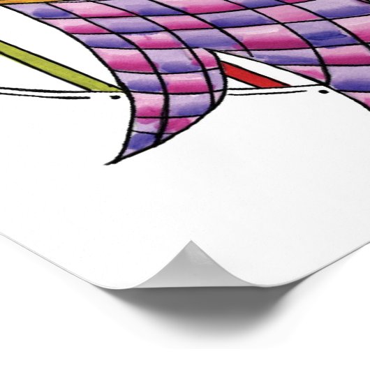 Niedliche Weihnachtsklingeln mit Ribbon und Bow Poster (Ecke)