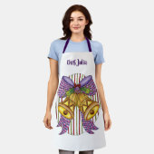 Niedliche Weihnachtsklingeln mit Ribbon und Bow Schürze (Getragen)