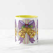 Niedliche Weihnachtsklingeln mit Ribbon und Bow Tasse (Zentrum)