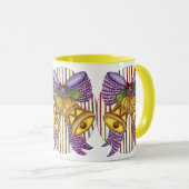 Niedliche Weihnachtsklingeln mit Ribbon und Bow Tasse (VorderseiteRechts)