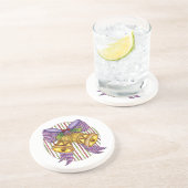 Niedliche Weihnachtsklingeln mit Ribbon und Bow Untersetzer (Seite)