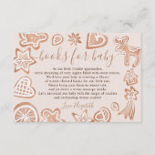Niedliche Weihnachtskochbücher für Babydusche Begleitkarte (Vorderseite)