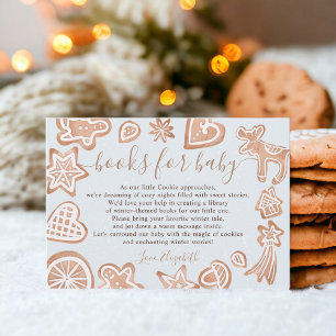 Niedliche Weihnachtskochbücher für Babydusche Begleitkarte