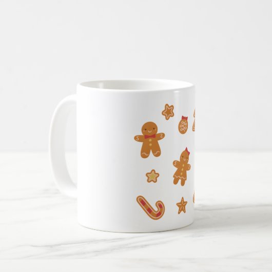 Niedliche Weihnachtskochtkollektion Kaffeetasse (Vorderseite Links)