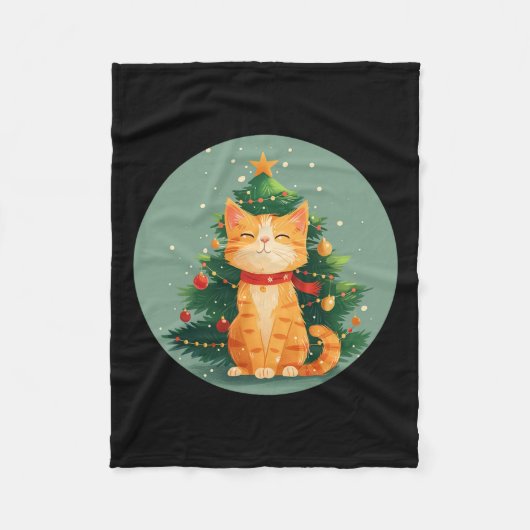 Niedliche Weihnachtskostüme für Feiertage Fleecedecke (Vorderseite)