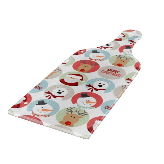 Niedliche Weihnachtskreise Schneidebrett (Ecke)