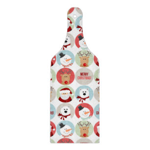 Niedliche Weihnachtskreise Schneidebrett