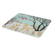 Niedliche Weihnachtskritter - Country Cutting Boar Schneidebrett (Ecke)