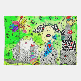 Niedliche Weihnachtskritter Küchentücher