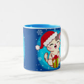 Niedliche Weihnachtsküche Snowflake Tasse (VorderseiteRechts)