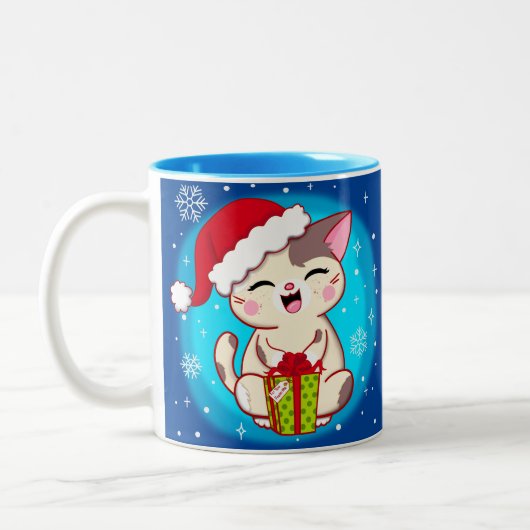 Niedliche Weihnachtsküche Snowflake Tasse (Links)
