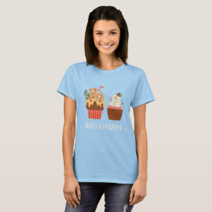 Niedliche Weihnachtskuchen T-Shirt