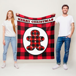 Niedliche Weihnachtskuchendecke Fleecedecke