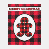 Niedliche Weihnachtskuchendecke Fleecedecke (Vorderseite)