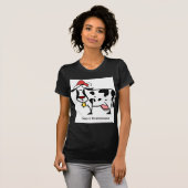 Niedliche Weihnachtskuh T-Shirt (Vorne ganz)