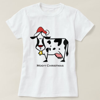 Niedliche Weihnachtskuh T-Shirt