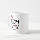 Niedliche Weihnachtskuh-Tasse Kaffeetasse (Vorderseite Links)