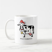 Niedliche Weihnachtskuh-Tasse Kaffeetasse (Links)