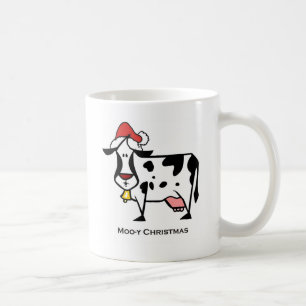 Niedliche Weihnachtskuh-Tasse Kaffeetasse