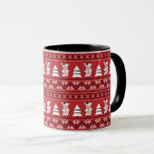 Niedliche Weihnachtskuh-Tasse Tasse (VorderseiteRechts)